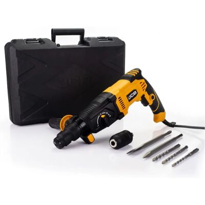 JCB 1050W Rotary Hammer Drill - 4 Mode, SDS+ Chuck, 3.5J Impact JCB 1050W Rotary Hammer Drill - 4 Mode, SDS+ Chuck, 3.5J Impact