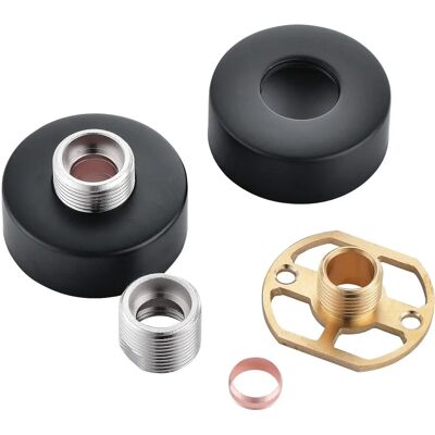Enki - P14 - Black - Brass - Faucet Bracket Kit Enki - P14 - Black - Brass - Faucet Bracket Kit