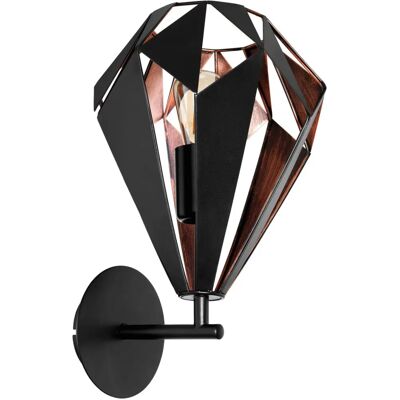 Loops LED Wall Light / Sconce Black & Antique Copper Shade - Wall Light Loops LED Wall Light / Sconce Black & Antique Copper Shade - Wall Light