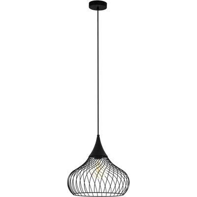 Loops - Hanging Ceiling Pendant Light - Black - Pendant Light Loops - Hanging Ceiling Pendant Light - Black - Pendant Light