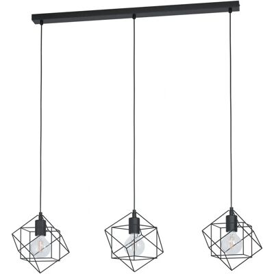 Loops Black Cube Pendant Light - Pendant Light Loops Black Cube Pendant Light - Pendant Light