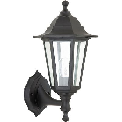 Loops Outdoor Traditional Lantern Wall Light - 60W E27 GLS LED - Dimmable Loops Outdoor Traditional Lantern Wall Light - 60W E27 GLS LED - Dimmable