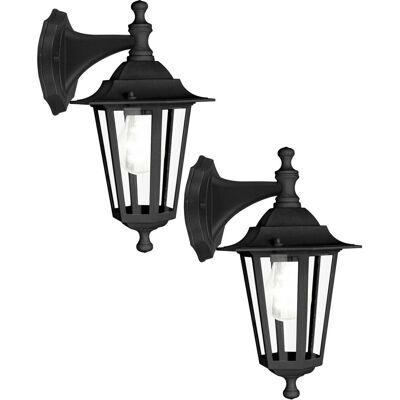 Loops 2 Pack Black Aluminium Outdoor Wall Light - Wall Light Loops 2 Pack Black Aluminium Outdoor Wall Light - Wall Light