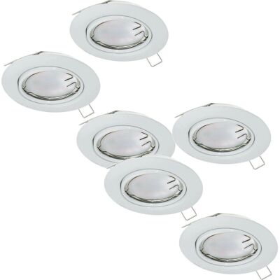 Loops Model - Adjustable White Steel Ceiling Downlight - Indoor Loops Model - Adjustable White Steel Ceiling Downlight - Indoor