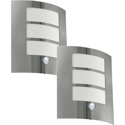 Loops Stainless Steel Wall Light - IP44 - 60W E27 Loops Stainless Steel Wall Light - IP44 - 60W E27