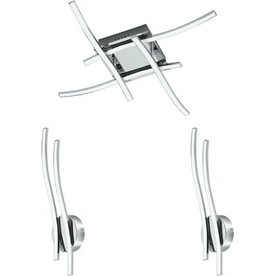 Loops Low Ceiling Light & 2x Matching Wall Lights - Lighting Kit Loops Low Ceiling Light & 2x Matching Wall Lights - Lighting Kit
