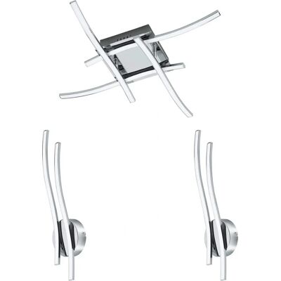 Loops Low Ceiling Light & 2x Matching Wall Lights - Lighting Kit Loops Low Ceiling Light & 2x Matching Wall Lights - Lighting Kit