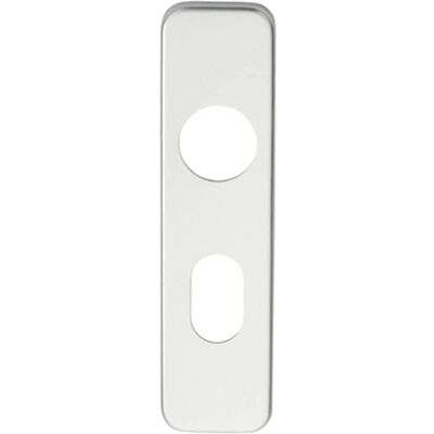 Loops - Oval Backplate - Satin Aluminium - Door backplate Loops - Oval Backplate - Satin Aluminium - Door backplate