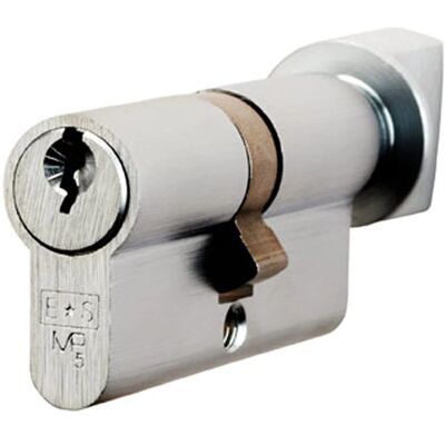 Loops - EURO Cylinder 70mm - 5 Pin - Satin Chrome - Lock Loops - EURO Cylinder 70mm - 5 Pin - Satin Chrome - Lock