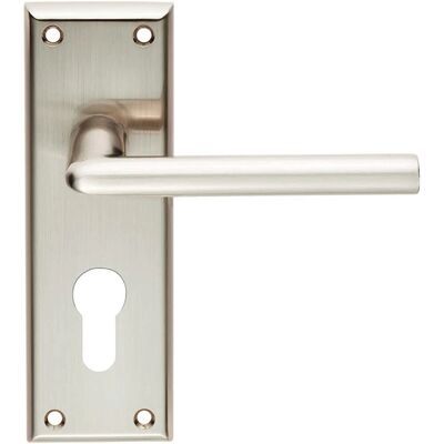 Loops - PAIR Rounded Lever - Euro Lock Backplate - Door handle Loops - PAIR Rounded Lever - Euro Lock Backplate - Door handle