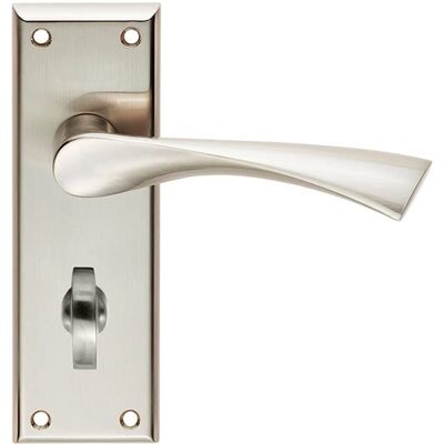 Unbranded - Angular Lever - Satin Nickel - 150x50mm - Door Handle Unbranded - Angular Lever - Satin Nickel - 150x50mm - Door Handle