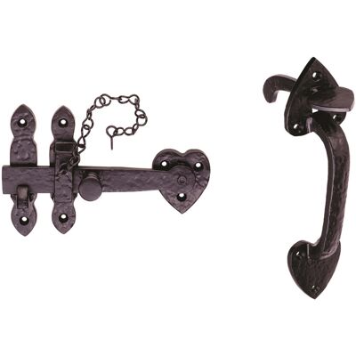 Loops - Ornate Thumb Latch - Outdoor Gates - Door Handle Set Loops - Ornate Thumb Latch - Outdoor Gates - Door Handle Set