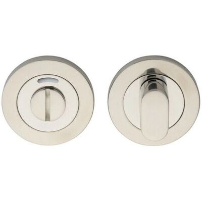 Unknown - Round Thumbturn Lock - Stainless Steel - Rose Bright - Lock Unknown - Round Thumbturn Lock - Stainless Steel - Rose Bright - Lock
