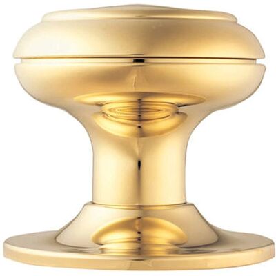 Loops - 76mm Centre Door Knob - Stainless Brass - Outdoor Front Door Handle Loops - 76mm Centre Door Knob - Stainless Brass - Outdoor Front Door Handle