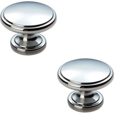 Loops - Ring Domed Cupboard Door Knob 38.5mm - Cabinet Knob Loops - Ring Domed Cupboard Door Knob 38.5mm - Cabinet Knob