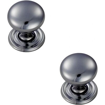 Loops - Round Victorian 2x - 32mm Dia - Polished Chrome - Cabinet Knob Loops - Round Victorian 2x - 32mm Dia - Polished Chrome - Cabinet Knob