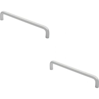 Loops - 2x Rounded D-Shaped Bar Handle - 300 x 19 mm - Handle Loops - 2x Rounded D-Shaped Bar Handle - 300 x 19 mm - Handle