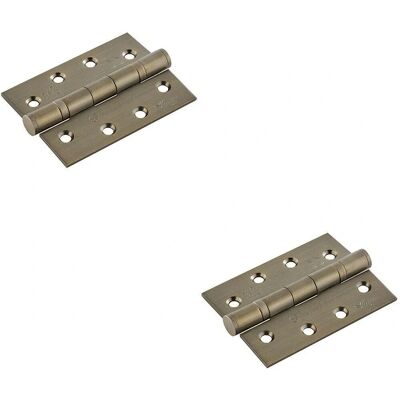 Loops - 102x76x3mm - 13 Ball Bearing - Antique Brass - Hinge Loops - 102x76x3mm - 13 Ball Bearing - Antique Brass - Hinge