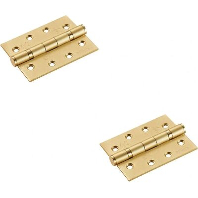 Generic - 102x76x3mm 13BB - Satin Brass - Hinge Generic - 102x76x3mm 13BB - Satin Brass - Hinge