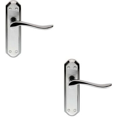 Unknown - Loops - Dual Chrome - 180x48mm - Door handle set Unknown - Loops - Dual Chrome - 180x48mm - Door handle set