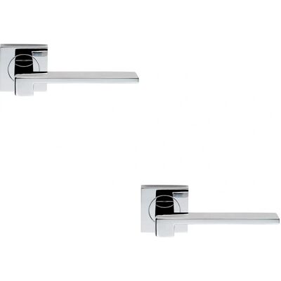 Loops - Flat Squared Bar - Square Rose - Polished Chrome - Handle Loops - Flat Squared Bar - Square Rose - Polished Chrome - Handle