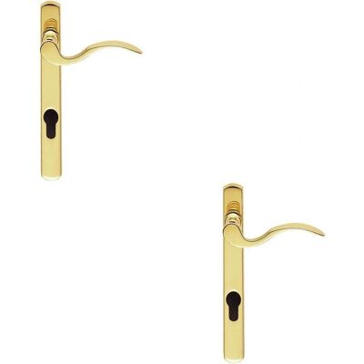 Unknown - Scroll Lever - Polished Brass - 208x25 - Door handle Unknown - Scroll Lever - Polished Brass - 208x25 - Door handle
