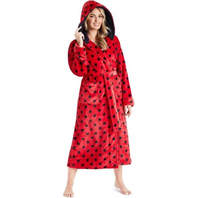 CityComfort Robe de mulher - Vermelha - S-XL - Robe CityComfort Robe de mulher - Vermelha - S-XL - Robe