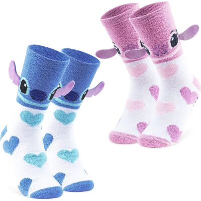 Disney Stitch 3D Chaussettes Peluche Pack de 2 - Publicité Disney Stitch 3D Chaussettes Peluche Pack de 2 - Publicité