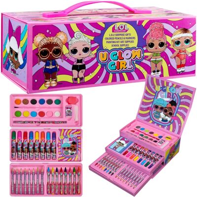 Kit de arte L.O.L. Surprise! - Materiais de artesanato para crianças com mais de 40 peças Kit de arte L.O.L. Surprise! - Materiais de artesanato para crianças com mais de 40 peças