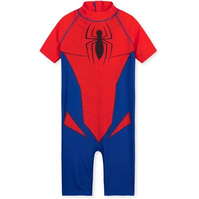 Traje de banho de manga curta Marvel Kids Spiderman - Traje de banho Traje de banho de manga curta Marvel Kids Spiderman - Traje de banho
