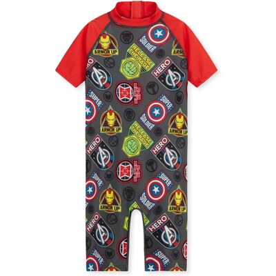 Maillot de bain enfant Marvel à manches courtes - Pour 5-6 ans - Publicité Maillot de bain enfant Marvel à manches courtes - Pour 5-6 ans - Publicité