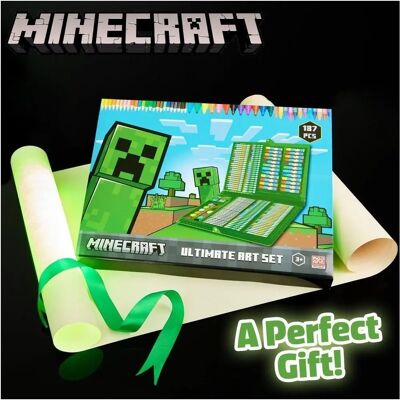 Minecraft - Art Set - Creeper - Crayons - Paints - Art Set Minecraft - Art Set - Creeper - Crayons - Paints - Art Set