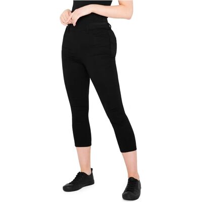 Citycomfort Jeggings cortos pour femmes - Jean noir taille haute - Publicité Citycomfort Jeggings cortos pour femmes - Jean noir taille haute - Publicité