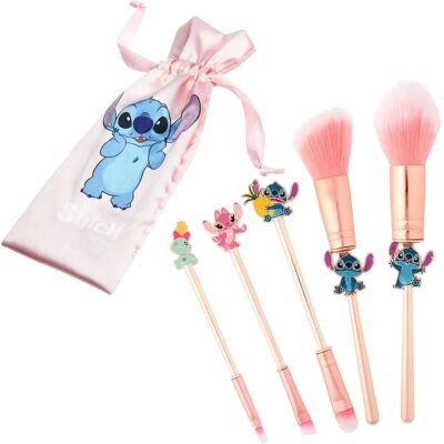 Conjunto de pincéis de maquiagem Disney Stitch - Viagem e Casa Conjunto de pincéis de maquiagem Disney Stitch - Viagem e Casa