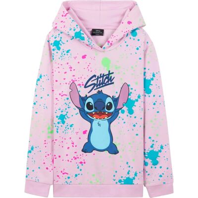 Moletom rosa Disney Stitch para crianças Moletom rosa Disney Stitch para crianças
