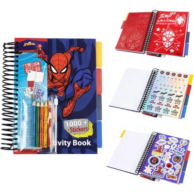 Livro de Stickers Marvel para Meninos Mais de 1000 Adesivos do Homem-Aranha - Álbum de Recortes e Lápis de Cor - Livro de Atividades dos Vingadores Livro de Stickers Marvel para Meninos Mais de 1000 Adesivos do Homem-Aranha - Álbum de Recortes e Lápis de Cor - Livro de Atividades dos Vingadores