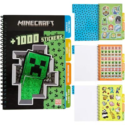 Livro de Adesivos Minecraft Creeper - 28 Folhas & 1000+ Adesivos Livro de Adesivos Minecraft Creeper - 28 Folhas & 1000+ Adesivos