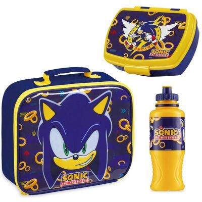Sonic The Hedgehog - Kids Lunch Box 3 Piece Set - Insulated - Lunch Box Sonic The Hedgehog - Kids Lunch Box 3 Piece Set - Insulated - Lunch Box
