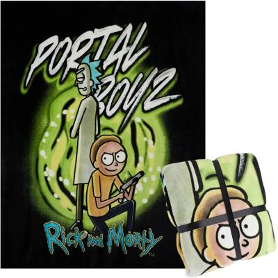 Rick and Morty Official Super Soft Fleece Blanket - 150x130cm Rick and Morty Official Super Soft Fleece Blanket - 150x130cm