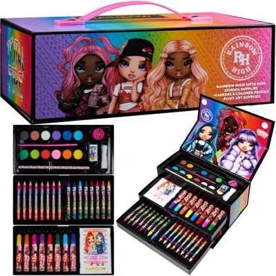 Rainbow High Kids Art Set - 40+ Pieces for Creativity Rainbow High Kids Art Set - 40+ Pieces for Creativity