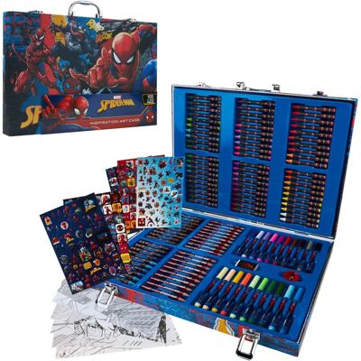 Marvel Spiderman Art Set for Kids - Creative Supplies & Case Marvel Spiderman Art Set for Kids - Creative Supplies & Case