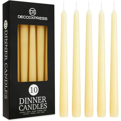 DECO EXPRESS Beige Cone Candle Set - Candle Type DECO EXPRESS Beige Cone Candle Set - Candle Type