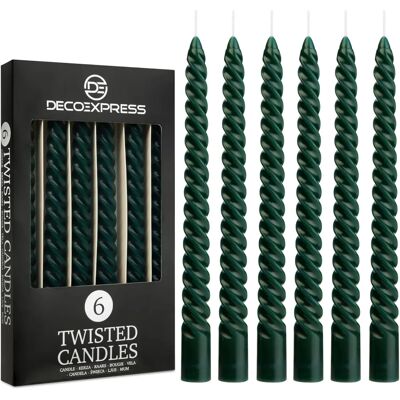 DECO EXPRESS DecoExpress 6 Hour Twisted Candles - Candles DECO EXPRESS DecoExpress 6 Hour Twisted Candles - Candles