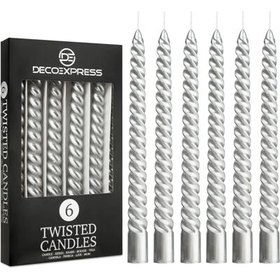 DECO EXPRESS 6 Hour Twisted Candles - Candles DECO EXPRESS 6 Hour Twisted Candles - Candles