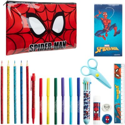 Marvel - Spiderman - Estojo - Conjunto de papelaria Marvel - Spiderman - Estojo - Conjunto de papelaria