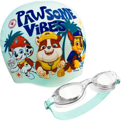 Conjunto de Óculos de Natação e Touca para Crianças Paw Patrol Conjunto de Óculos de Natação e Touca para Crianças Paw Patrol