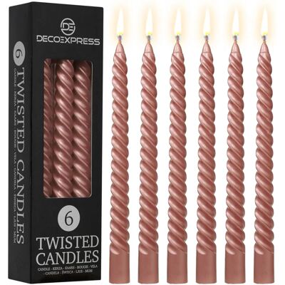 DECO EXPRESS DecoExpress 6 Hours Twisted Candles - Candles DECO EXPRESS DecoExpress 6 Hours Twisted Candles - Candles