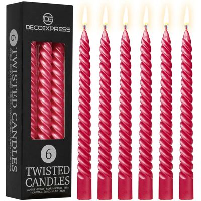DECO EXPRESS DecoExpress 6 Hour Twisted Candles - Candle Type DECO EXPRESS DecoExpress 6 Hour Twisted Candles - Candle Type