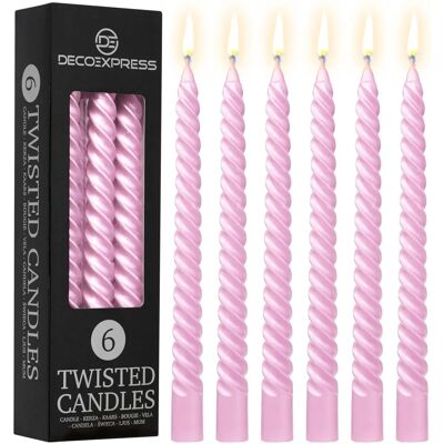 DECO EXPRESS - DecoExpress - Rose Gold - Pack of 6 - Candle Set DECO EXPRESS - DecoExpress - Rose Gold - Pack of 6 - Candle Set