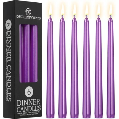 DECO EXPRESS DecoExpress Set of 6 Taper Candles - Candles DECO EXPRESS DecoExpress Set of 6 Taper Candles - Candles